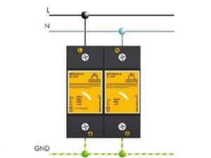 ATSHOCK L_Modul cắt sét nguồn điện dây pha - 50kA